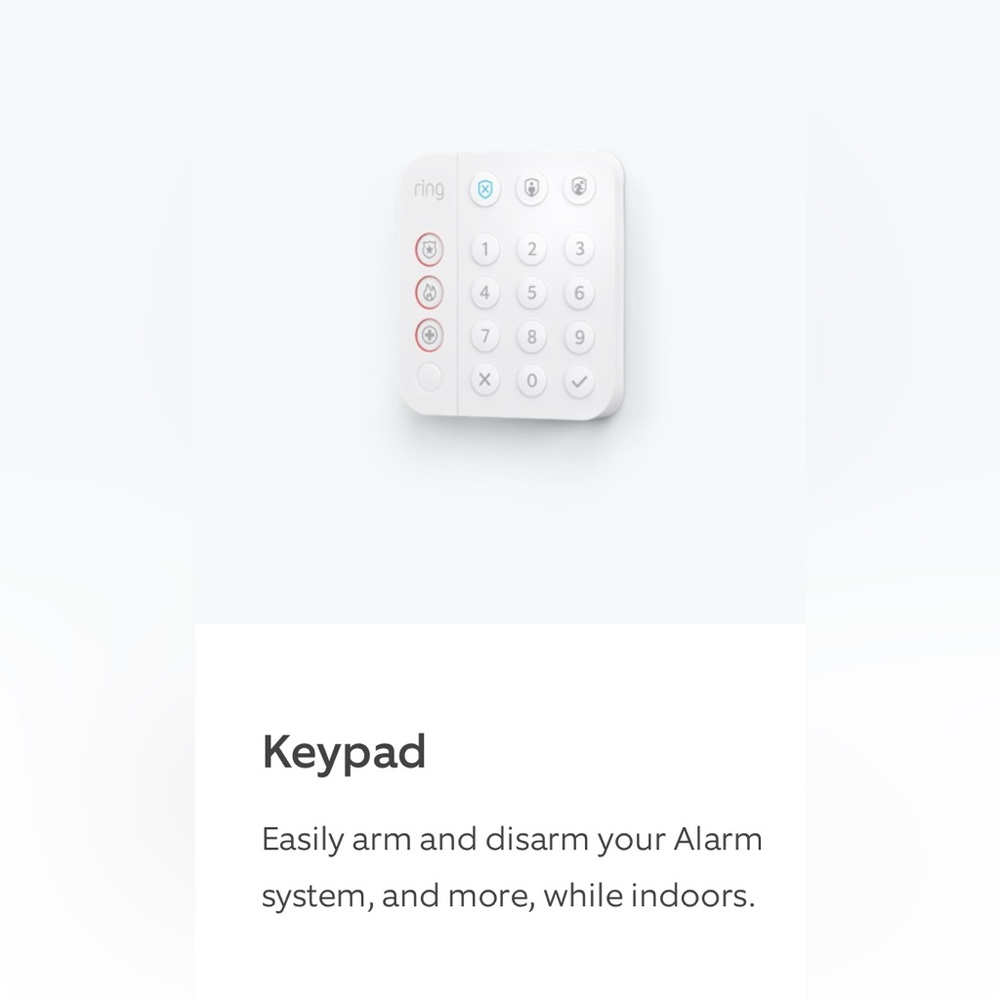 Ring Security Keypad - White